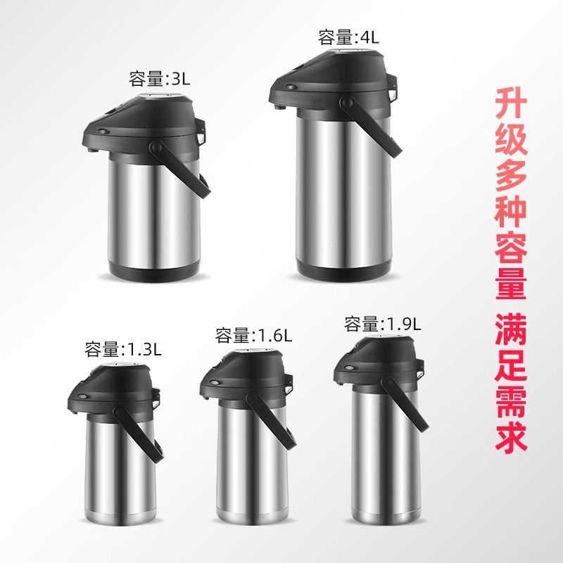 按压式保温瓶家用大容量保暖壶学生宿舍用开水瓶水壶气压式热水瓶Push-Button Thermos, Large-Capacity Household Thermos, Thermos for Student Dormitories, Hot Water Bottle, Pressure-Sealed Thermos