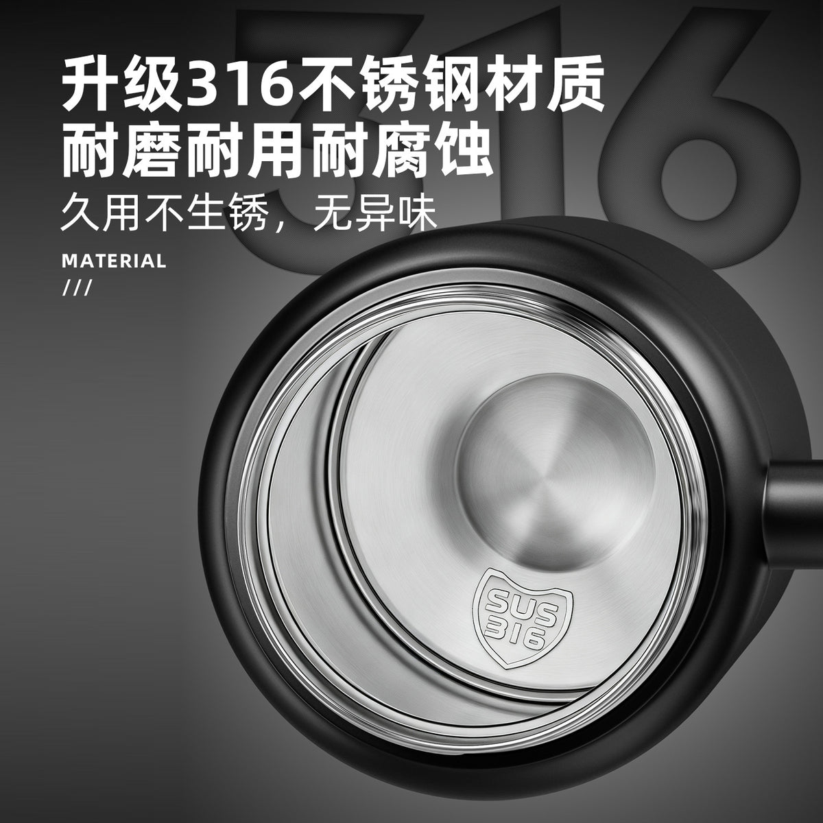 捷安玺商务把手泡茶杯大容量1000ml保温杯办公家用茶水分离杯子Large-Capacity 1000ml Insulated Tea Cup with Handle—Tea and Water Separation Cup for Office and Home Use
