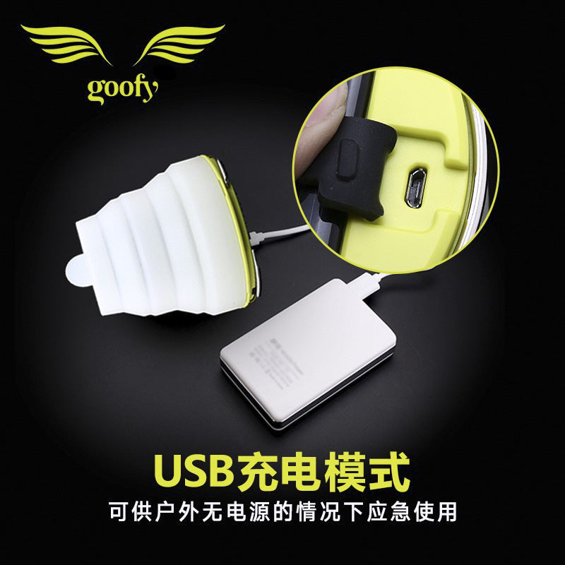 太阳能折叠帐篷灯LED露营灯太阳能usbLED户外灯Solar-powered folding tent light, LED camping light, solar-powered USB LED outdoor light