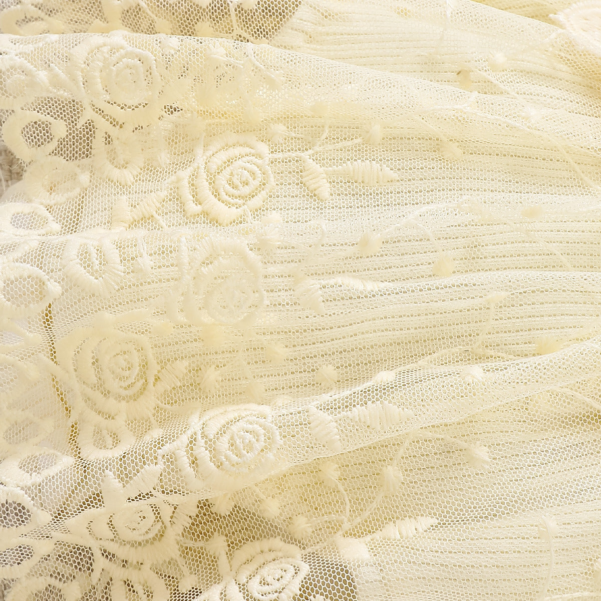 婴幼女童花朵哈衣新生儿蕾丝网纱哈裙连体衣Floral Rompers for Infants and Toddler Girls; Lace Tulle Skirt Rompers for Newborns