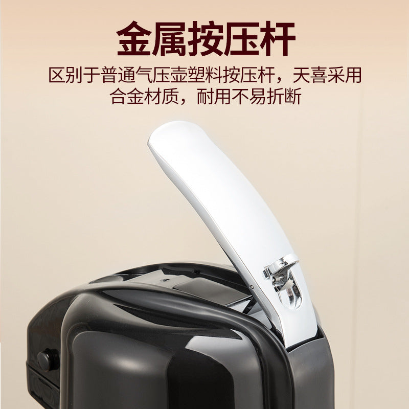 气压式热水瓶家用暖茶瓶保温壶大容量按压式热水壶手提开水瓶暖壶Pressure-Sealed Hot Water Bottle, Household Tea Warmer, Insulated Thermos, Large-Capacity Push-Button Hot Water Bottle, Portable Hot Water Bottle, Thermos
