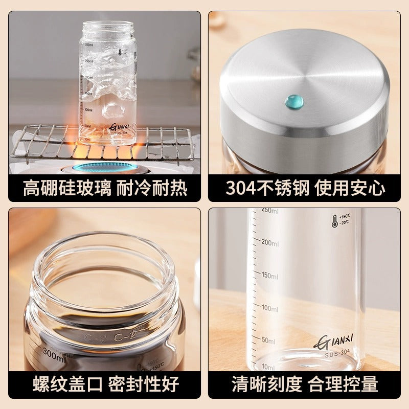 玻璃密封罐食品级罐头瓶空瓶腌菜泡菜坛子黄桃泡酒储物罐子蜂蜜瓶Glass Sealed Jars, Food-Grade Canning Jars, Empty Jars, Pickling Jars, Yellow Peach Wine-Infusion Jars, Storage Jars, Honey Jars