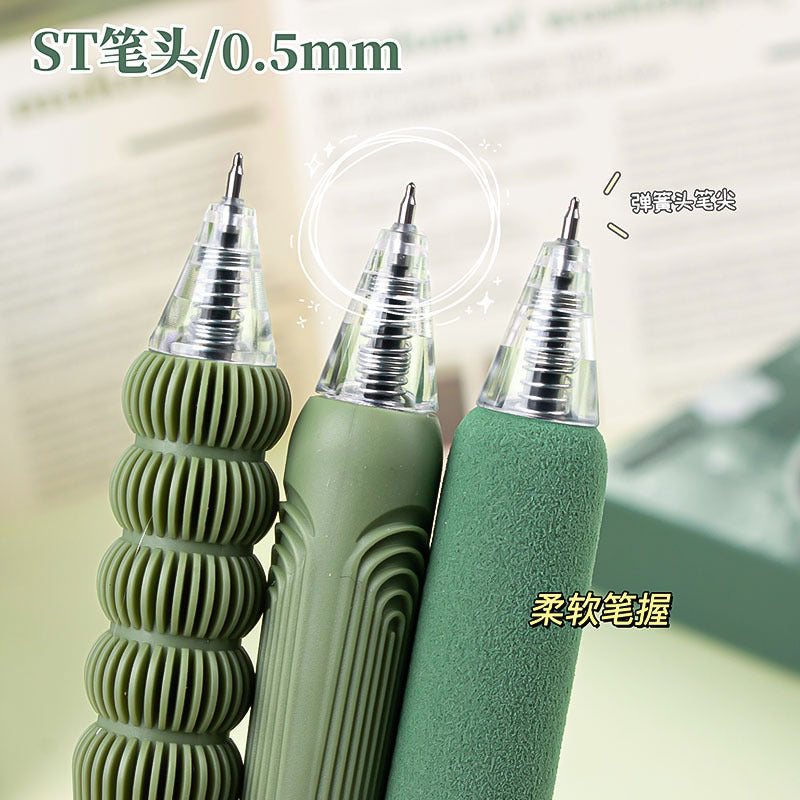 花朵滑块按动笔中性笔学生少女限定加压笔可爱速干0.5mm/st笔头Flower-Patterned Slider-Button Ballpoint Pen, Neutral Ink, Student Edition, Limited Edition for Girls, Pressure-Sensitive Pen, Cute, Quick-Drying, 0.5mm/st Tip