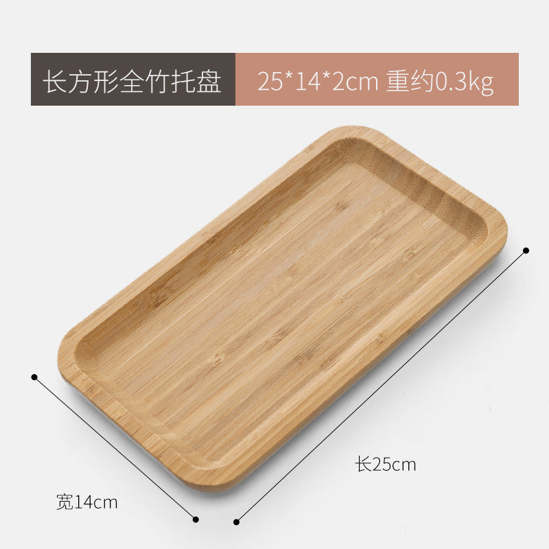 相思木托盘圆形木质披萨小托盘长方形家用茶托木盘子杯托蛋糕糖果Acacia wood tray, round wooden pizza tray, rectangular household tea tray, wooden plate, cup saucer, cake and sweet tray