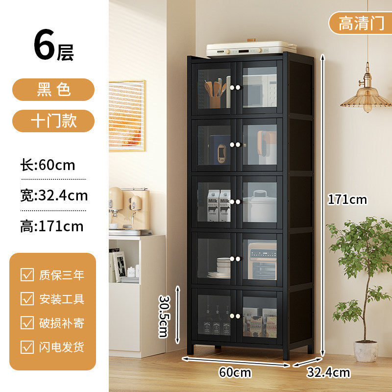 餐边柜靠墙一体储物柜中古风多功能茶水柜客厅Wall-mounted sideboard with integrated storage unit – vintage-style multifunctional tea cabinet for the living room