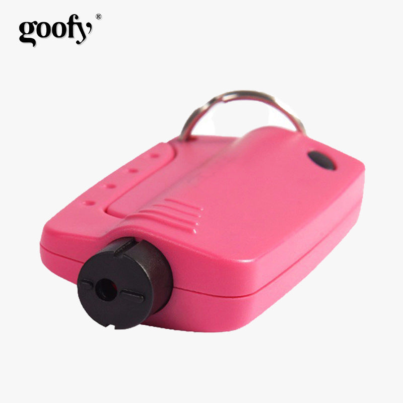 谷斐 多功能破窗器钥匙扣 迷你安全锤手电筒 安全带切割器Gu Fei Multi-Function Window Breaker Keyring: Mini Safety Hammer, Torch and Seatbelt Cutter