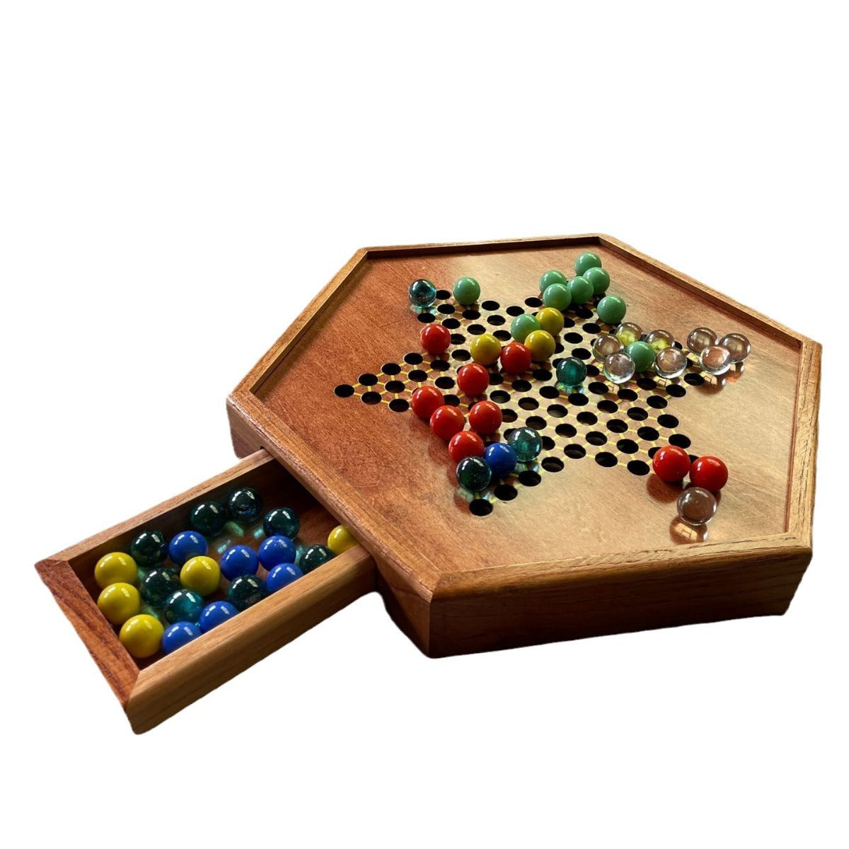 跳棋 木制抽屉古典台式中国跳棋 亚马逊畅销品Checkers: Classic Wooden Drawer-Style Chinese Checkers Set – Amazon Bestseller