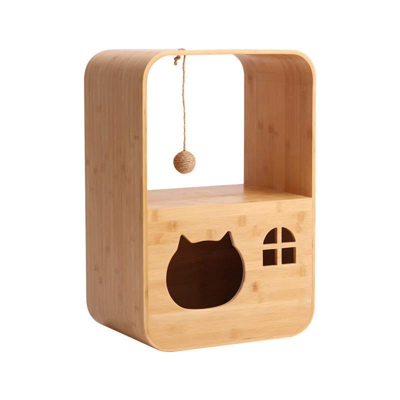 定制创意多功能猫窝玩睡一体四季通用猫屋宠物储物柜Customisable, Creative, Multi-functional Cat Bed: Play and Sleep in One – All-Season Cat House and Pet Storage Cabinet