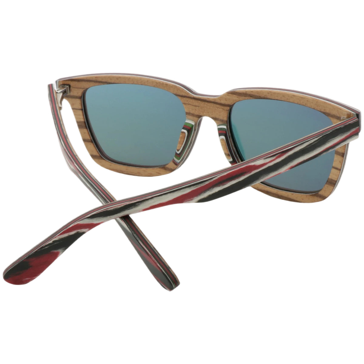 木夹层偏光太阳镜Wood-framed polarised sunglasses