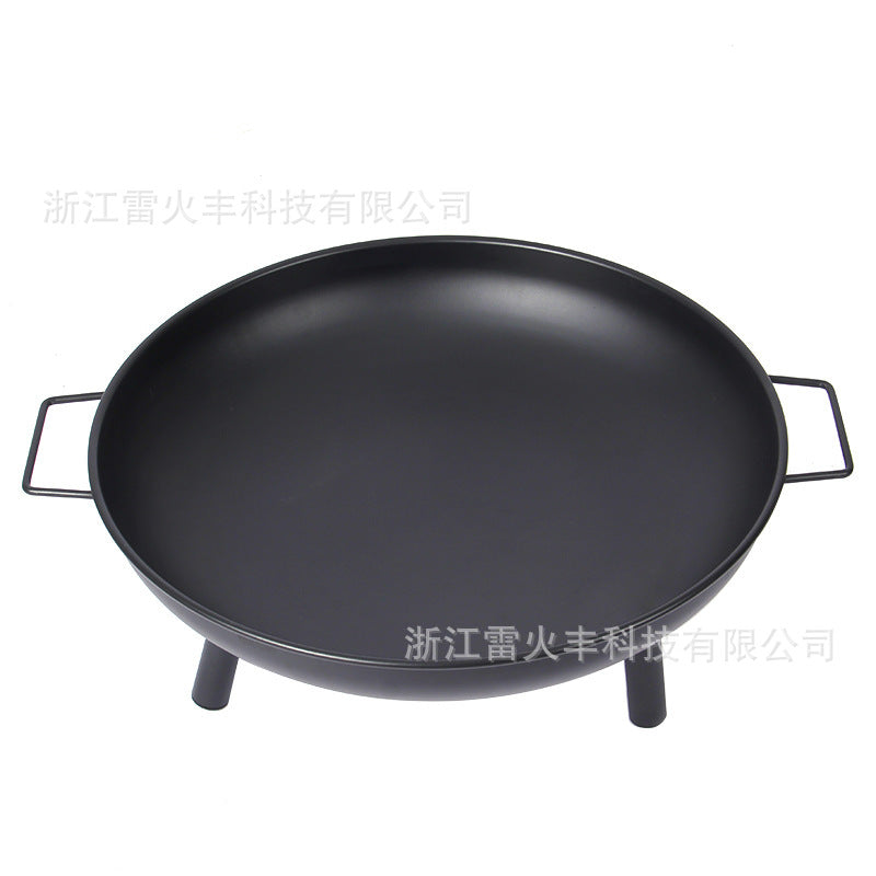 户外庭院圆形火盆便携式柴火炉4-5人家用木炭取暖炉外贸火盆定制Outdoor Garden Round Fire Bowl – Portable Wood-Burning Stove for 4–5 People; Domestic Charcoal Heater; Customised Fire Bowls for Export