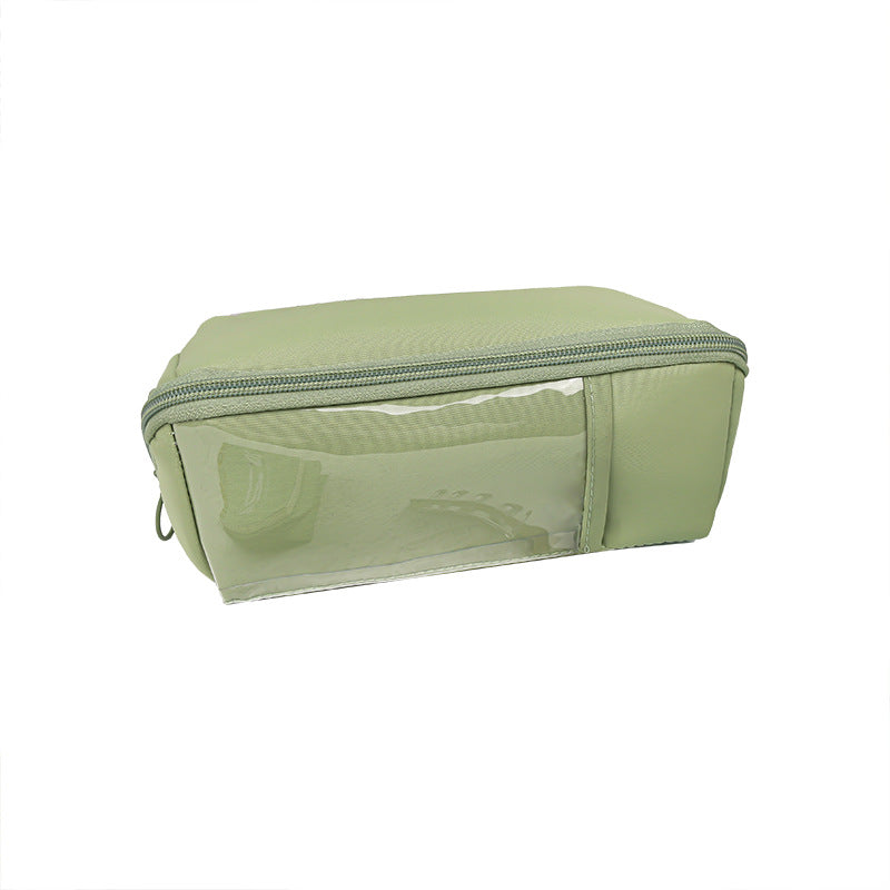 网红多层笔袋学生简约大容量枕头笔袋文具盒ins潮日系可爱少女Trendy Multi-Layer Pencil Case for Students: Simple, Large-Capacity, Pillow-Style Pencil Case, Stationery Case, Cute for Girls