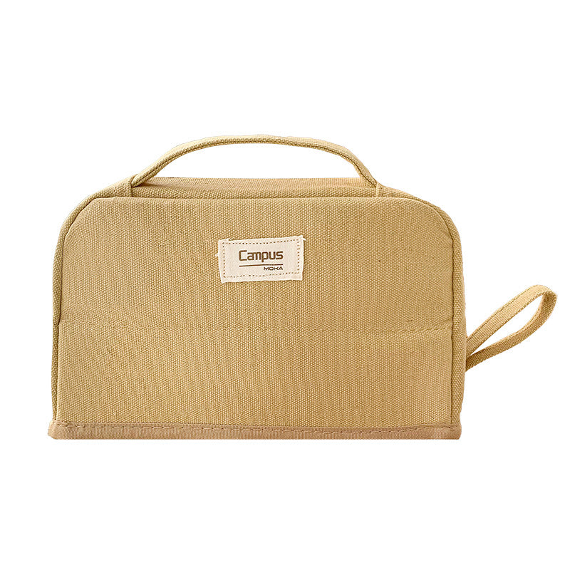 帆布笔袋可站立式女生大容量文具包男生多功能收纳袋文具袋Canvas Pencil Case, Stand-Up Style, Large-Capacity Stationery Bag for Girls, Multifunctional Storage Bag for Boys, Stationery Bag