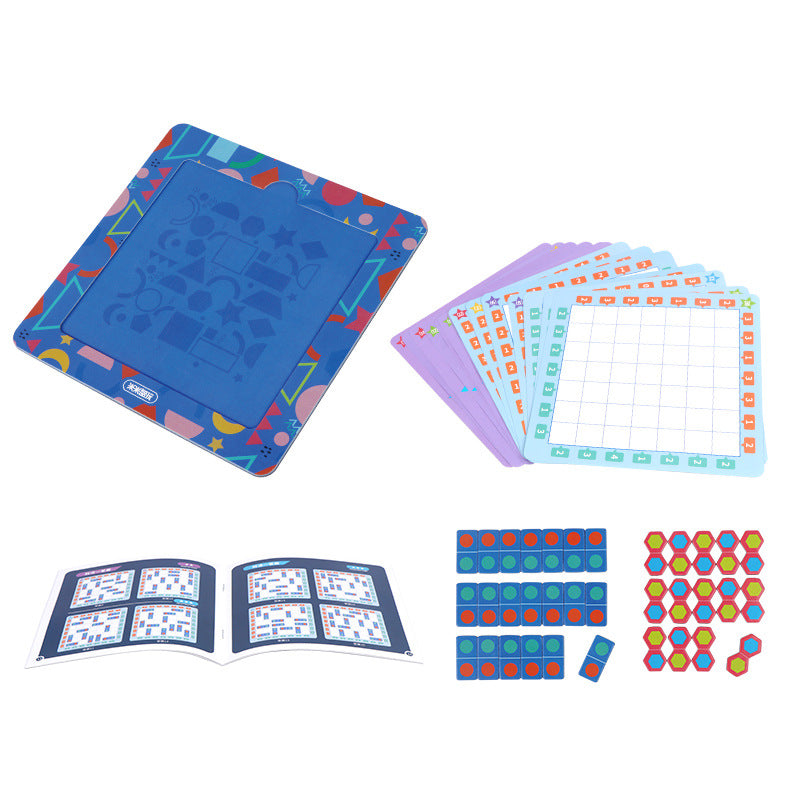 创意创新色块数独儿童趣味益智玩具棋6岁思维训练小学生三年级Creative and Innovative Colour Block Sudoku: Fun and Educational Puzzle Game for Children – Age 6, Mental Training for Year 3 Primary School Pupils
