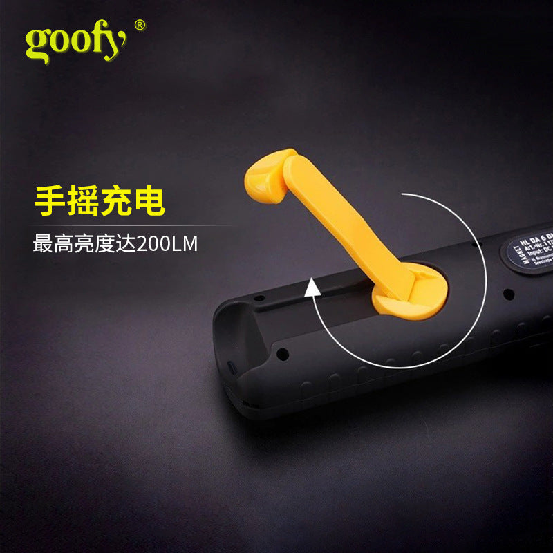 外贸出口强磁汽修工作灯多功能手摇维修灯指挥灯户外照明灯High-powered magnetic automotive workshop lamp for export; multifunctional hand-crank repair lamp; signal lamp; outdoor lighting lamp