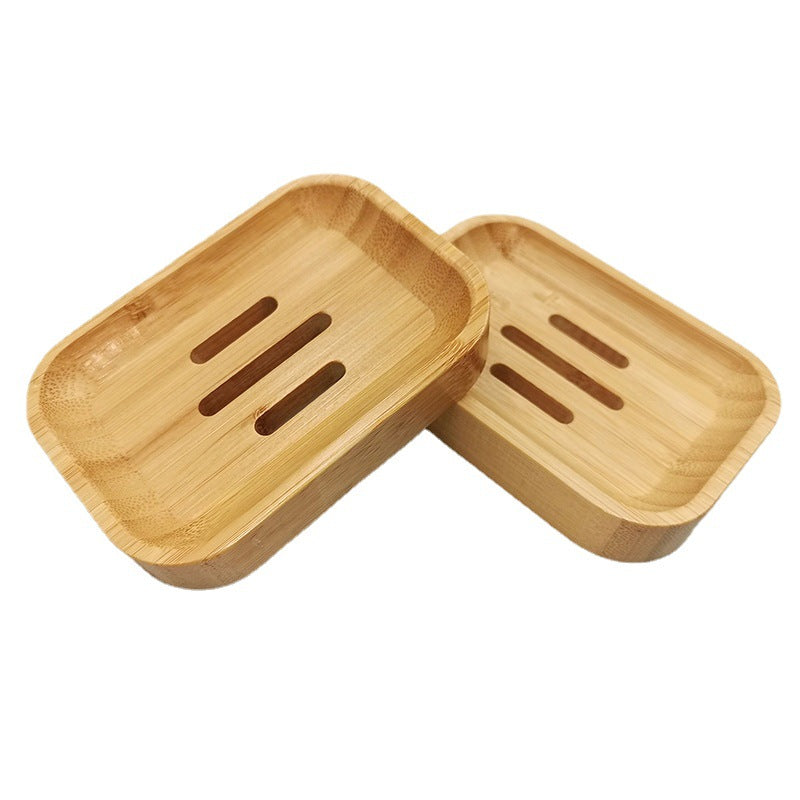 定制竹木单层肥皂盒子家用酒店卫生间日式沥水木质香皂盒厂家Soap dish