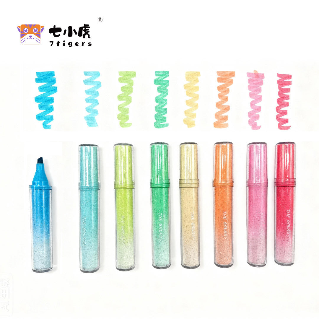 炫彩星空眼线笔防汗不晕染硬头新手易画眼线液笔黑色棕色Glamorous Starry Sky Eyeliner Pen – Sweat-proof and smudge-proof, with a firm tip for easy application by beginners. Liquid eyeliner pen in black and brown.