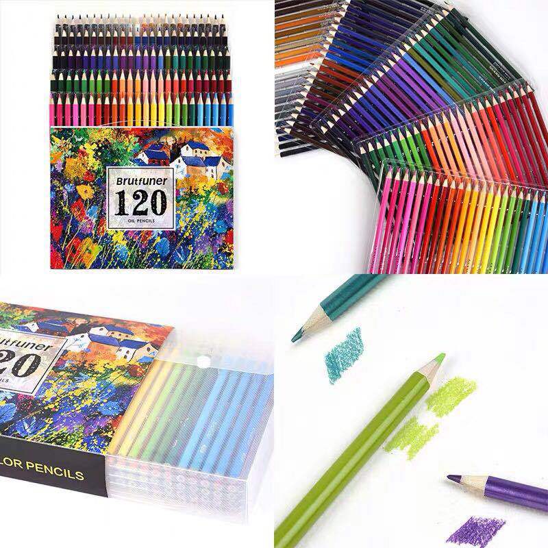 120色彩铅彩色铅笔油性非水溶彩铅漫画彩笔涂鸦120-piece coloured pencil set: oil-based, non-water-soluble coloured pencils for comics and doodling