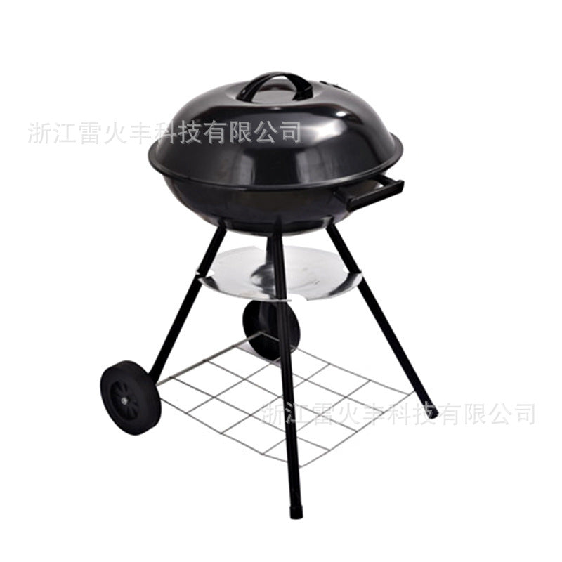 工厂批发小号三角苹果炉BBQ庭形取暖炉木炭烟熏炉烧烤加厚带盖炉Factory-direct wholesale: small triangular apple-shaped BBQ heater, garden heater, charcoal smoker, barbecue, reinforced with lid
