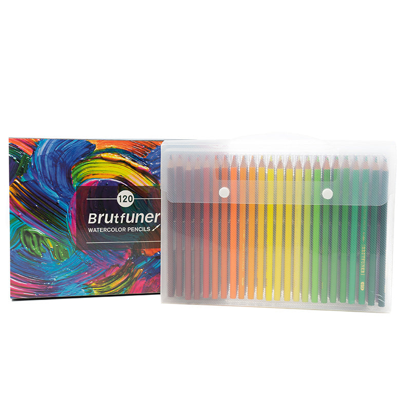 120色彩铅彩色铅笔水溶彩铅漫画彩笔涂鸦120-piece coloured pencil set, water-soluble coloured pencils, comic art pencils, doodling pencils