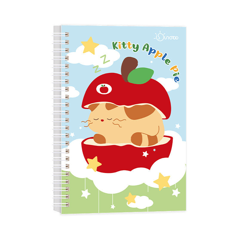 可爱萌趣笔记本小学生多功能高颜值记事本加厚横线便携线圈本 Cute and Charming Notebook: Multifunctional, Stylish Notebook for Elementary School Students—Thick, Lined, Portable Spiral-Bound Notebook