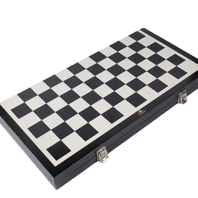 国际跳棋双陆棋 皮制双陆棋 折叠真皮双陆棋International Draughts Backgammon Leather Backgammon Folding Genuine Leather Backgammon