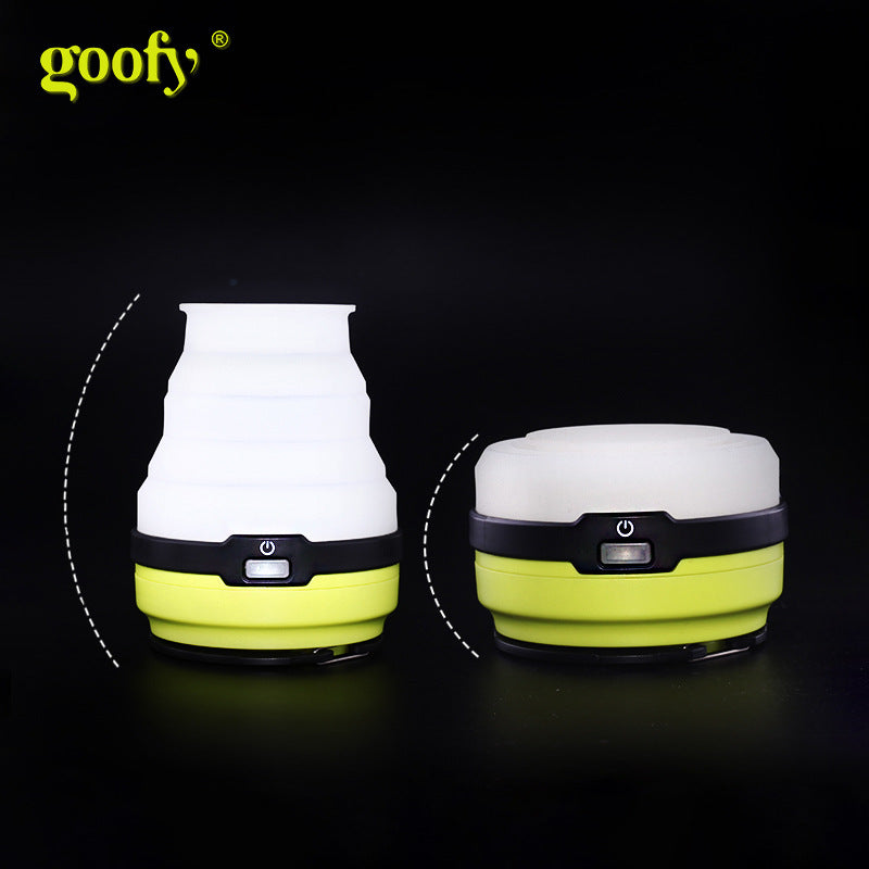 户外硅胶露营灯新款太阳能USB充电手提灯笼帐篷灯New Outdoor Silicone Camping Light: Solar-Powered USB-Rechargeable Portable Lantern and Tent Light