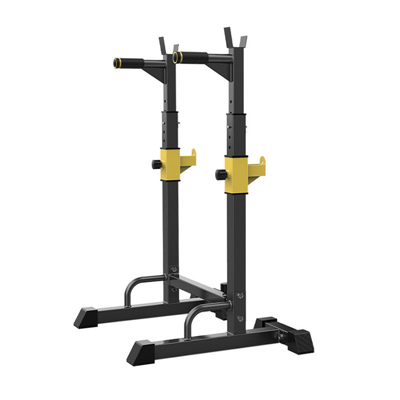 多功能深蹲卧推架家用健身举重床机杠铃架子支架器材室内Multi-functional squat and bench press rack for home gyms – weightlifting bench, barbell rack and support frame for indoor use