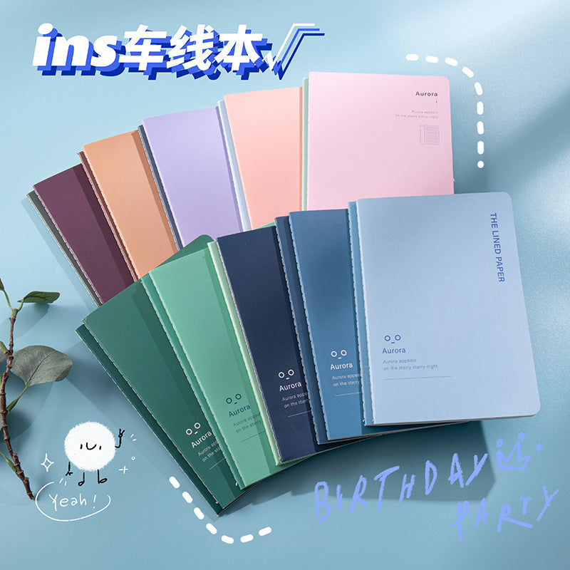 魔卡文化创意A5车线本可爱卡通图案笔记本学生学习文具手帐MoKa Cultural & Creative A5 Stitched Notebook with Cute Cartoon Designs—Student Study Stationery and Planner