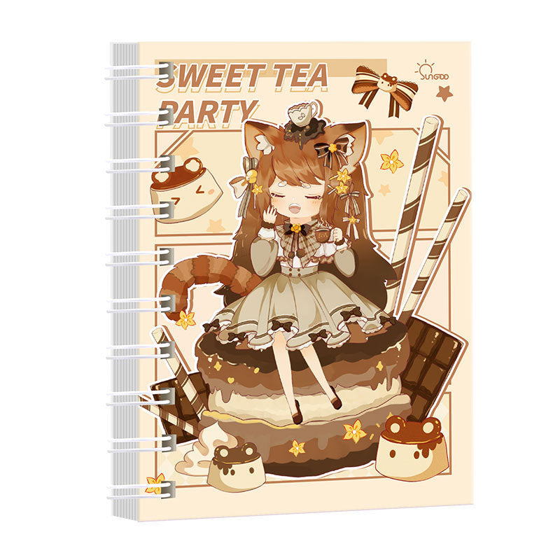 可爱多用途A7线圈本高颜值笔记本子ins初高中学生横线记事本Cute, Multi-Purpose A7 Spiral-Bound Notebook: Stylish Notebook for Middle and High School Students with Ruled Pages