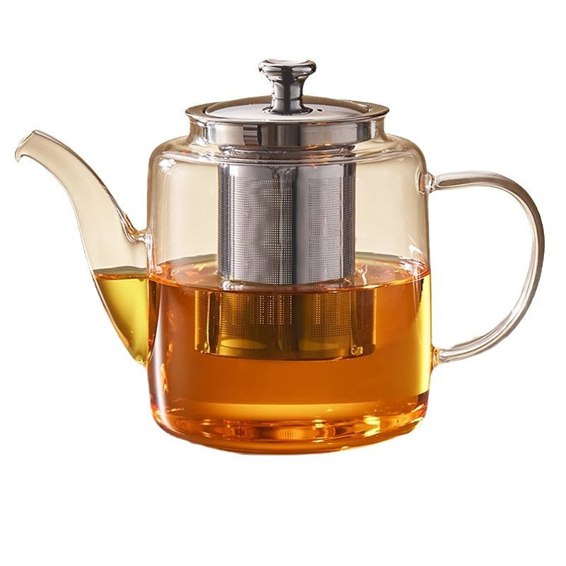 大容量茶壶泡茶家用大容量玻璃煮茶器茶水分离加厚耐高温茶具单壶Large-Capacity Teapot for Brewing Tea Household-Use Large-Capacity Glass Tea Maker Tea-Water Separation Thick-Walled, Heat-Resistant Teapot Single-Pot Set