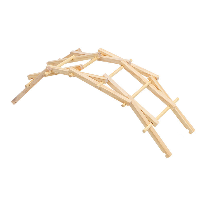 木质倍力桥石拱桥幼儿园学生diy科学小制作 实验拼装模型益智玩具Wooden Lever Bridge, Stone Arch Bridge: DIY Science Projects for Kindergarten Children – Experimental Assembly Models and Educational Toys