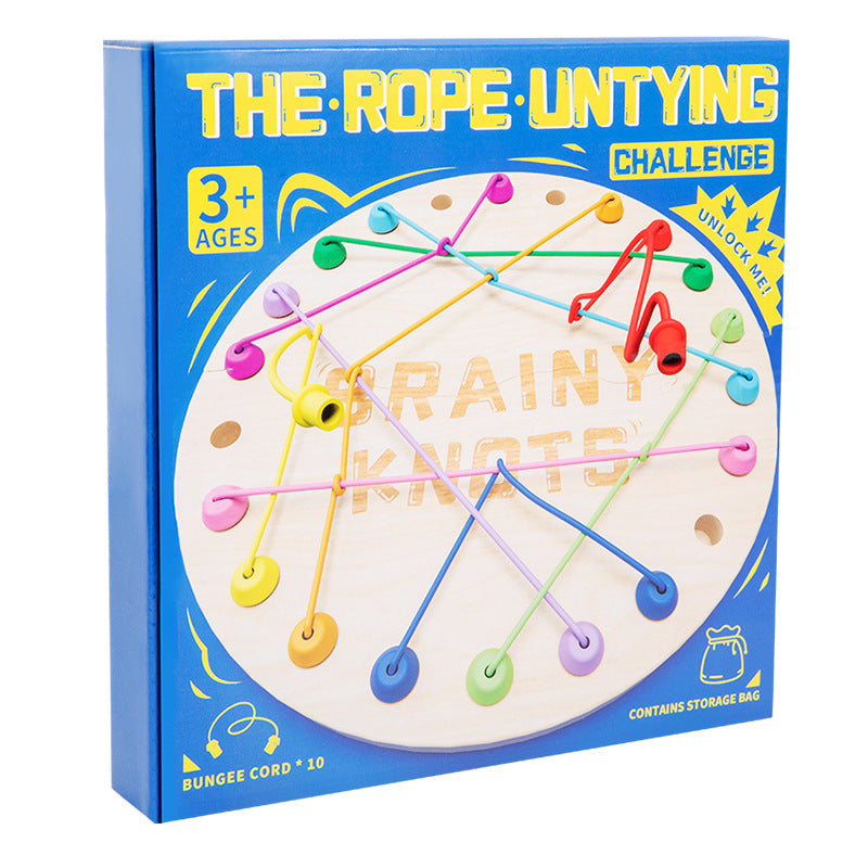 木博士解绳互动作战游戏亲子跨境玩具儿童挑战益智桌游Dr Mu’s Rope-Solving Cooperative Strategy Game: Parent-Child Cross-Border Toy, Children’s Challenge and Educational Board Game