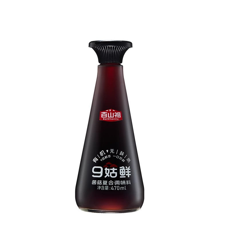 百山祖九菇鲜有机无麸质轻盐无添加调味料菌菇松茸鲜替代酱油家用Baishanzu Nine Mushrooms Fresh Organic Gluten-Free Low-Salt Additive-Free Seasoning – Mushroom and Matsutake Flavour Soy Sauce Substitute for Home Use