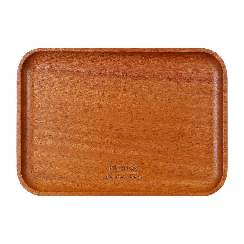 家逸茶歇西餐盘（小号）KAYI Fruit Plates Ebony Serving Tray Tea Tray Food Tray Solid Wood Rectangle