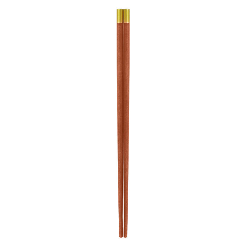 家逸天然实木筷福顶生辉木筷 KAYI Natural Solid Wood Chopsticks "Blessings Shine From The Top" Wooden Chopsticks Gift Set(10 Pairs)