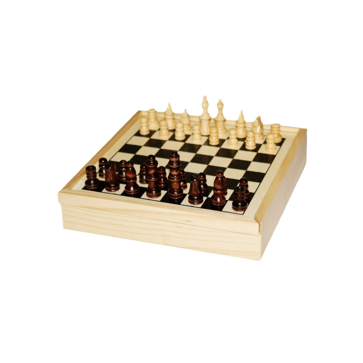 多合一游戏棋 国际象棋组盒 木质棋盘棋子七合一 国际象棋组盒游All-in-One Board Game Set: Chess Set Box – 7-in-1 Wooden Board and Pieces – Chess Set Box Game