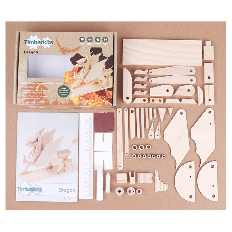 TK立体组装拼搭玩具龙模型孩子DIY玩具9岁以上玩具TK 3D Assembly Dragon Model – DIY Toy for Children Aged 9 and Over