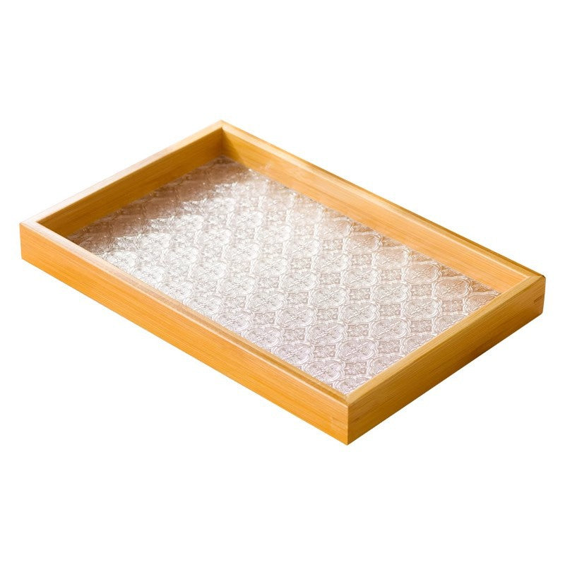 简约茶盘家用餐厅2025新款楠竹茶托盘茶具用茶室摆盘Minimalist Tea Tray – New 2025 Design for Home Dining Rooms: Nanmu Bamboo Tea Tray for Tea Sets and Tea Room Display