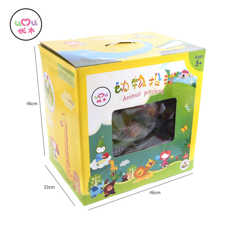 优木儿童玩具动物投球亲子互动益智幼儿园家庭创意男孩趣味Youmu Children's Toys: Animal Ball Toss—Parent-Child Interactive, Educational, Preschool, Family, Creative, Fun for Boys