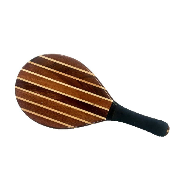 木制沙滩拍户外运动体育用品实木可定制（可定制球拍样式)Wooden beach rackets for outdoor sports – solid wood, customisable (customisable racket designs available)