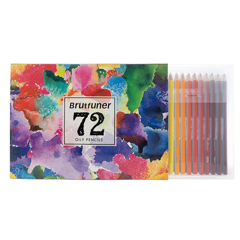 72色彩铅彩色铅笔油性非水溶彩铅漫画彩笔涂鸦72-colour coloured pencils, oil-based, non-water-soluble coloured pencils, comic art pencils, doodling pencils