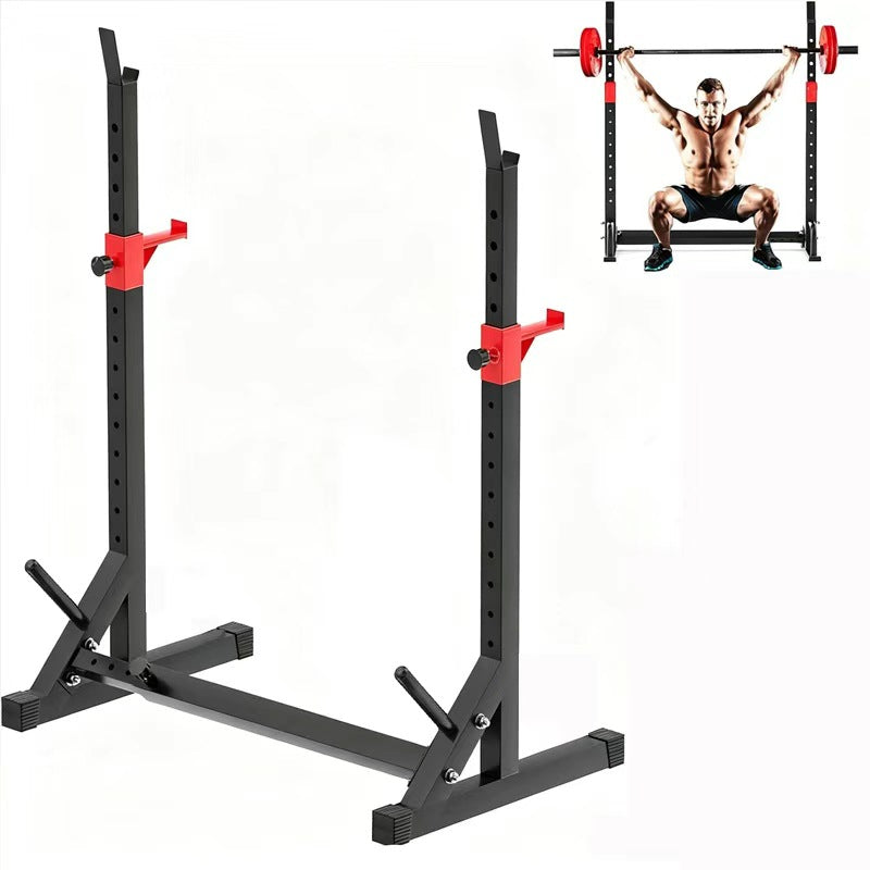 多功能深蹲架卧推架家用健身举重床机杠铃架子支架器材室内Multifunctional squat rack and bench press rack – home gym weightlifting bench, machine, barbell rack and stand – indoor fitness equipment