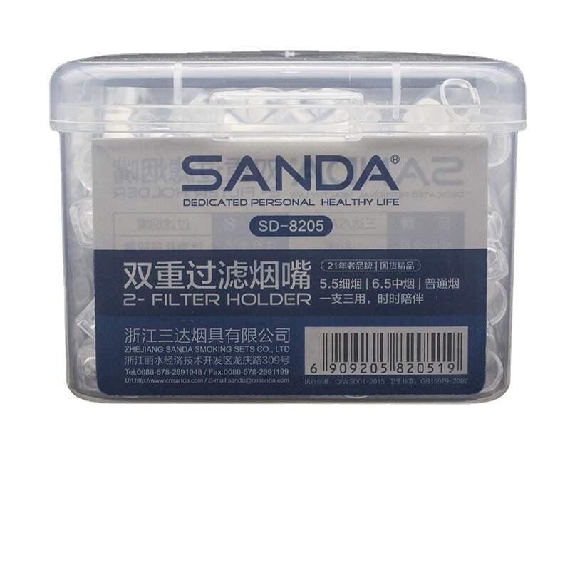 8205一次性过滤烟嘴100支装中粗细三用烟嘴抛弃型8205 Disposable Filter Tips, Pack of 100: Medium, Thin and Thick Three-in-One Tips, Disposable