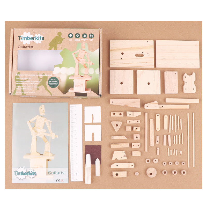 Timberkits英国手工动手类成人拼搭玩具成型后可以手摇摆动动手强Timberkits: British handmade, hands-on adult construction toys that can be swung by hand once assembled, providing a great workout for the hands