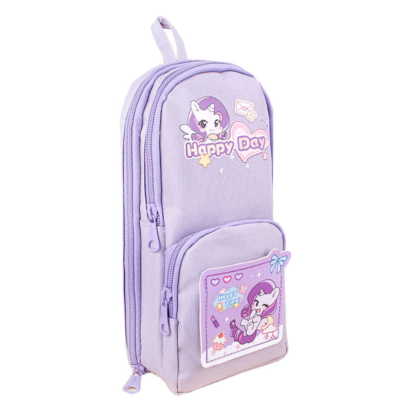 儿童笔袋4层大容量文具设计感小学生文具袋多层收纳袋子Children's Pencil Case: 4-Compartment, Large-Capacity, Stylish Design, Elementary School Student Stationery Bag, Multi-Compartment Storage Bag