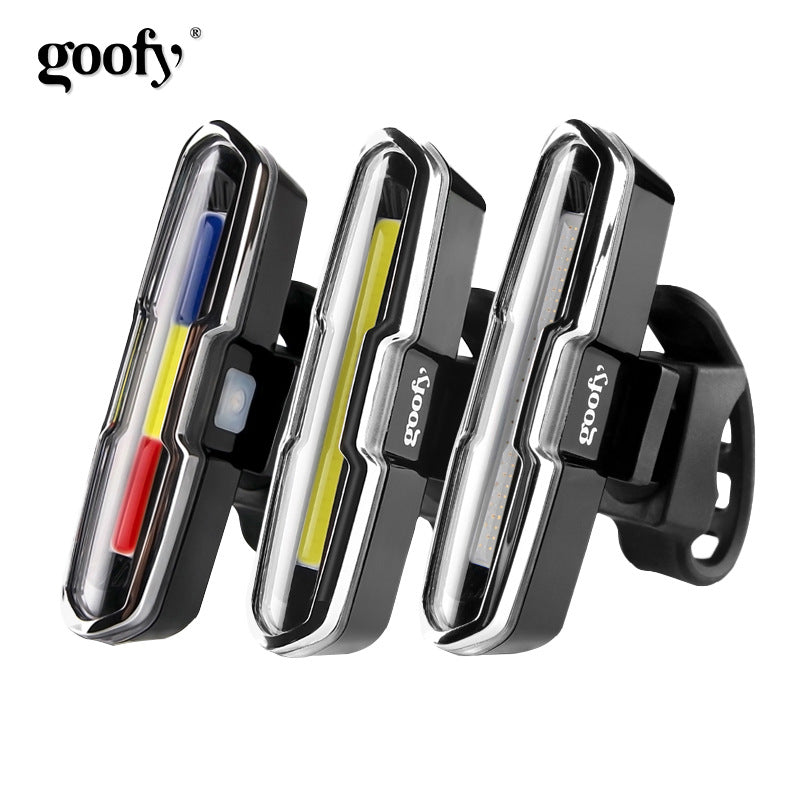 自行车灯防水COB灯珠脚踏车尾灯USB充电自行车前后灯两用Waterproof COB LED bicycle lights, USB-rechargeable, dual-purpose front and rear lights for bicycles