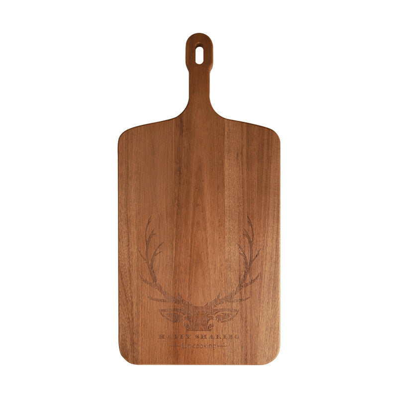 家逸相思木料理板（小号）KAYI Acacia Wood Pizza Tray Steak Board with Handle Rectangle Small Size