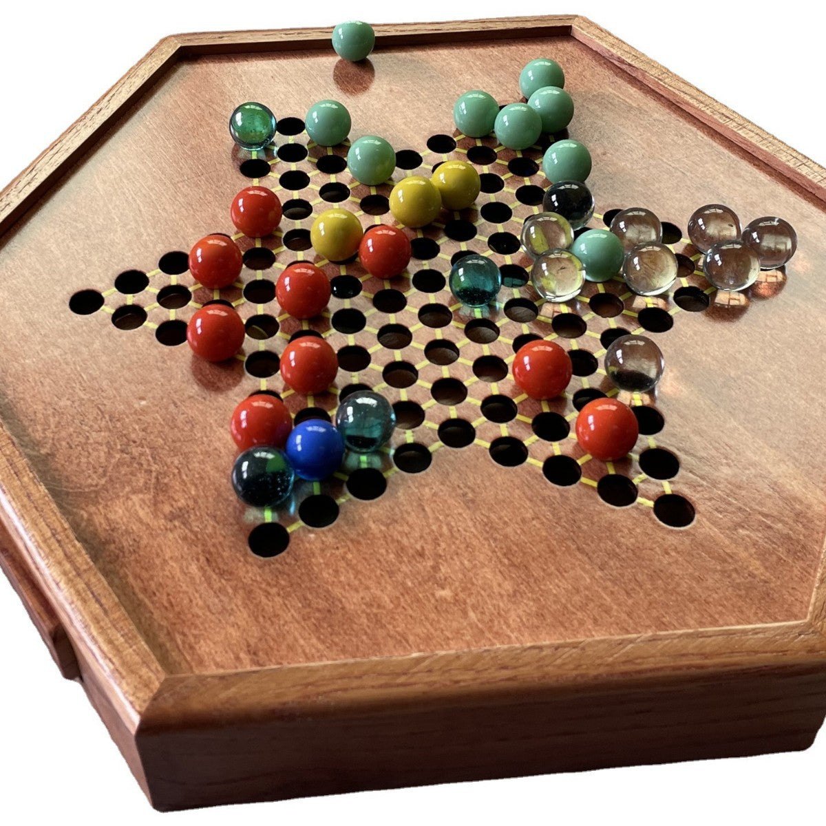 台式抽屉北红木跳棋 中国跳棋Table-top drawer-style Northern Redwood draughts set – Chinese draughts