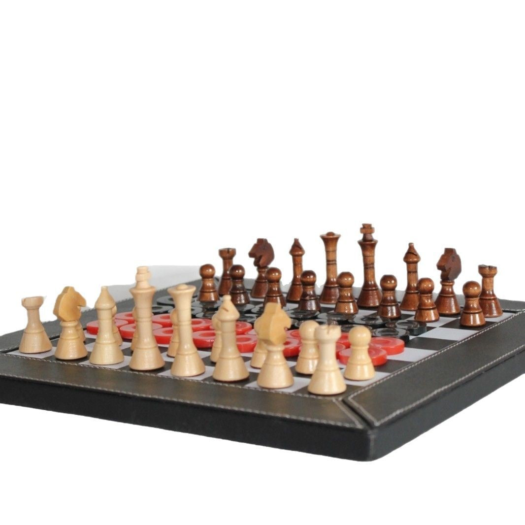 双陆棋 国际象棋 皮质双陆棋Backgammon, Chess, Leather Backgammon