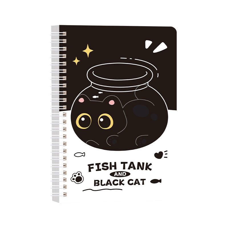 可爱高颜值A5线圈本学生奖品迷你卡通笔记本便携办公记事本子 Cute, Stylish A5 Spiral-Bound Notebook—Student Prize, Mini Cartoon Notebook, Portable Office Notepad